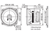 Kenwood KFC-S1057 4" Dual Cone Car Speakers – 220W Peak, 21W RMS