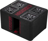 KICKER 47QL7R122 12-Inch (30cm) Loaded Ported Quad Box