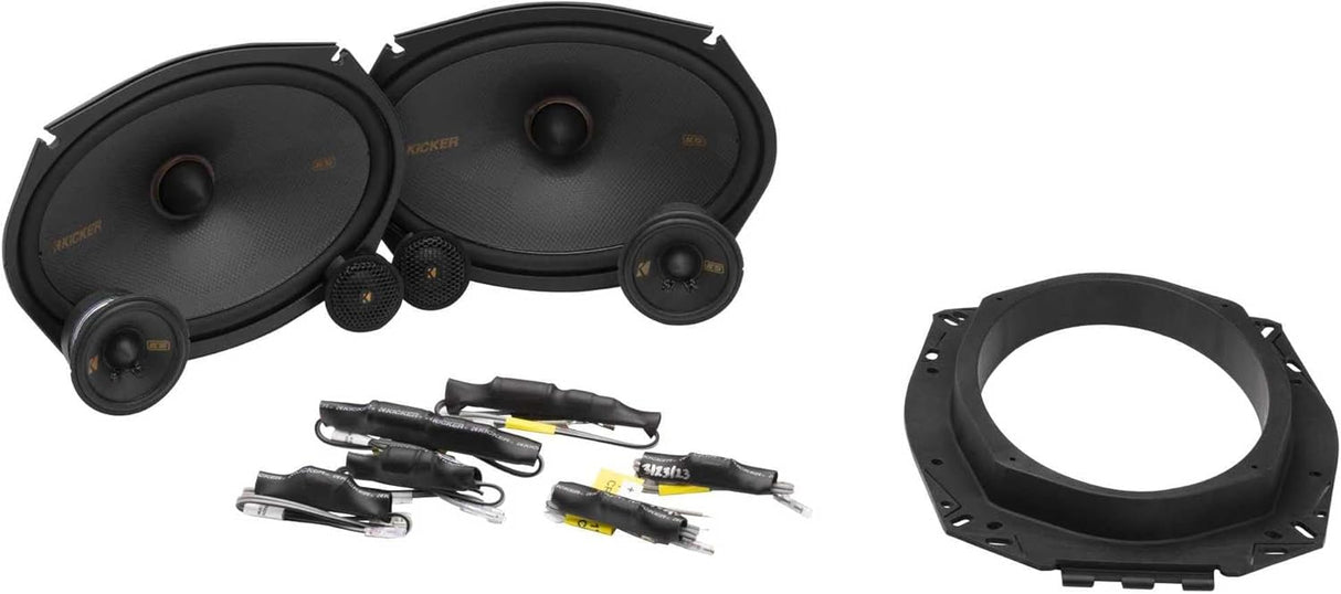 KICKER 51KSS369 Component Speaker System, 3-Way Design