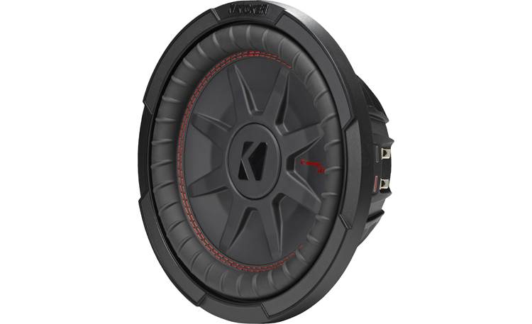 Kicker 48CWRT104 - 10" shallow-mount subwoofer with dual 4-ohm voice coils