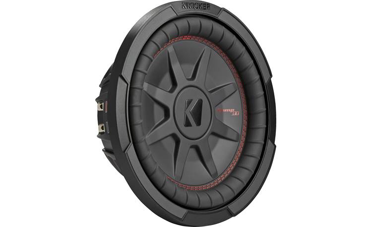Kicker 48CWRT104 - 10" shallow-mount subwoofer with dual 4-ohm voice coils