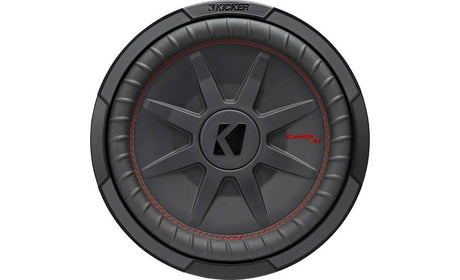 Kicker 48CWRT122 - 12" shallow-mount subwoofer with dual 2-ohm voice coils