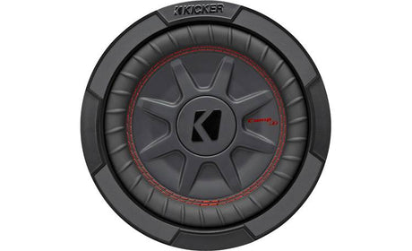 Kicker 48CWRT84 - 8" shallow-mount subwoofer with dual 4-ohm voice coils