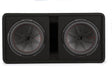 Kicker 48DCWR122 - Ported enclosure with two 12" CompR® subwoofers