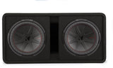 Kicker 48DCWR122 - Ported enclosure with two 12" CompR® subwoofers