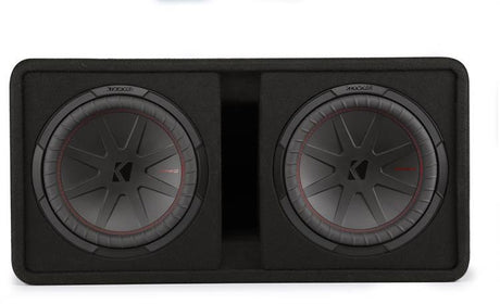 Kicker 48DCWR122 - Ported enclosure with two 12" CompR® subwoofers