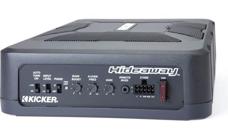 Kicker 51HS8 -Hideaway™ compact powered subwoofer with 8" sub and 150-watt amp