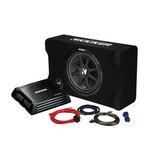 Kicker 49KKPDF212 KickPack 12" Down-Firing Subwoofer Enclosure with KPA125.2 Amplifier & Wiring Kit