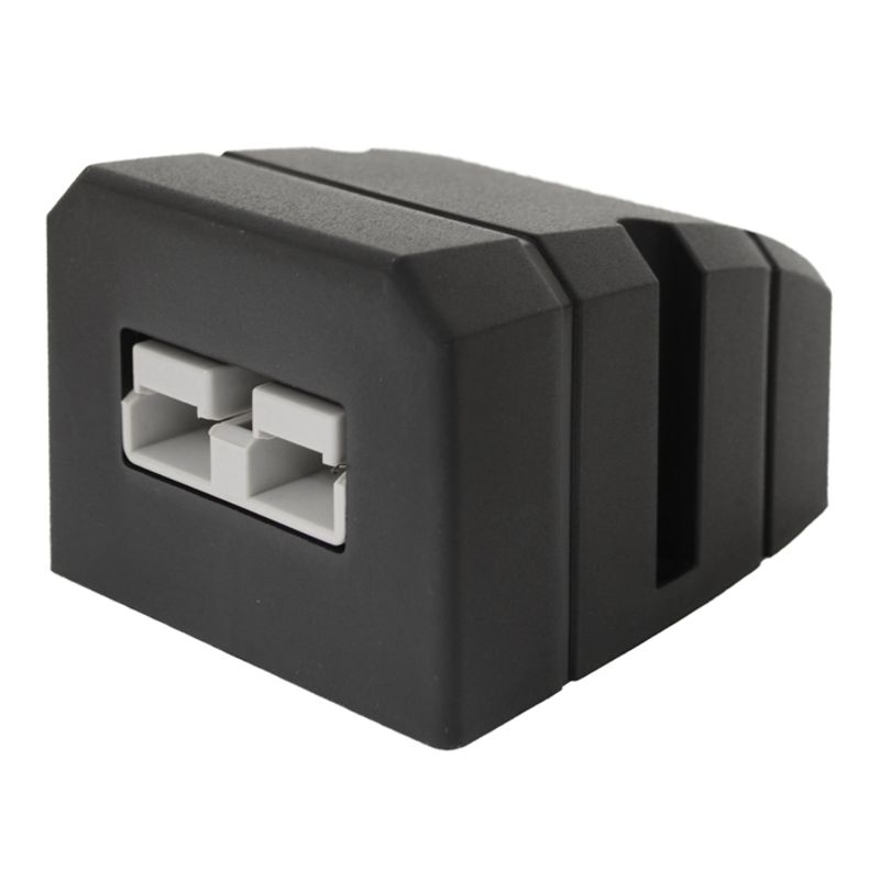 50A Power Connector Surface Mount Plug with Black Panel, Grey