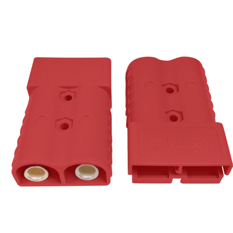 Anderson Type Genderless Power Connector Pair 50A Red Cable Size 6 B&S ...
