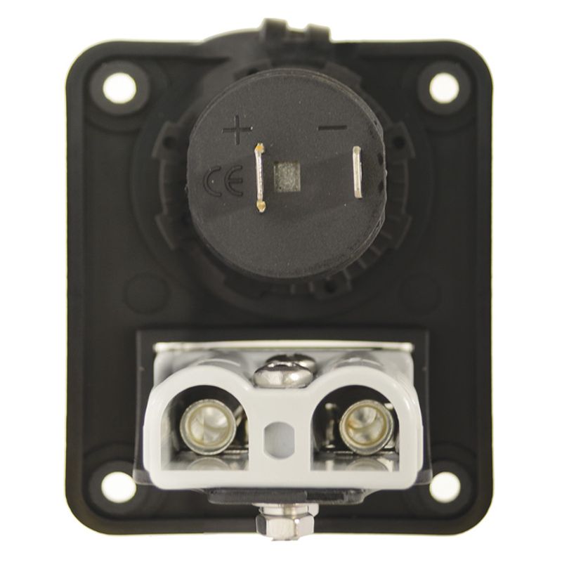 Grey 50A Power Connector Panel Mount with DC Accessory Socket, Includes Plug and Panel