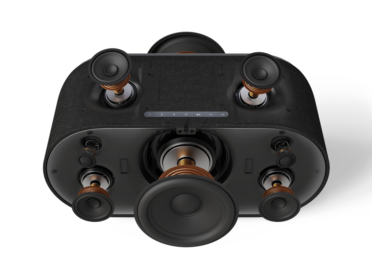 Denon Home 600 Wireless Speaker Eight-Driver Array, Dual 2.5" Tweeters, Dual 2.5" Midrange Drivers, Dual 1" Up-Firing Drivers, Dual 6.5" Woofers, 170W Output