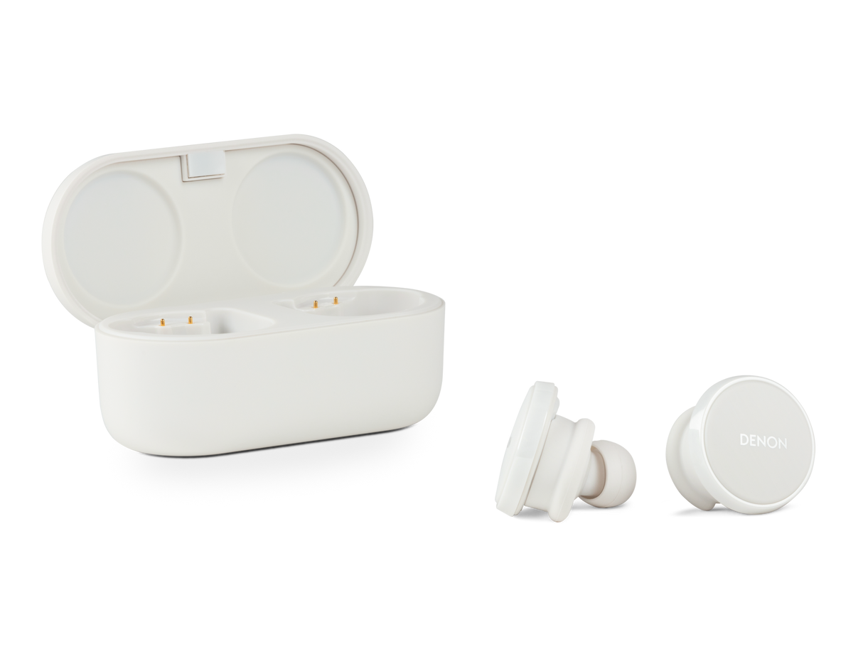 Denon Perl In-Ear Wireless Earbuds | Masimo AAT, Adaptive Noise Cancelling, Bluetooth, Up to 26h Battery