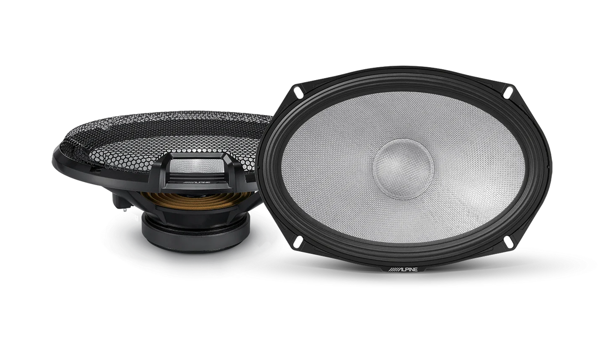 Alpine R2-S69C R-Series 6 x 9" 2-Way Component Speakers Grilles included
