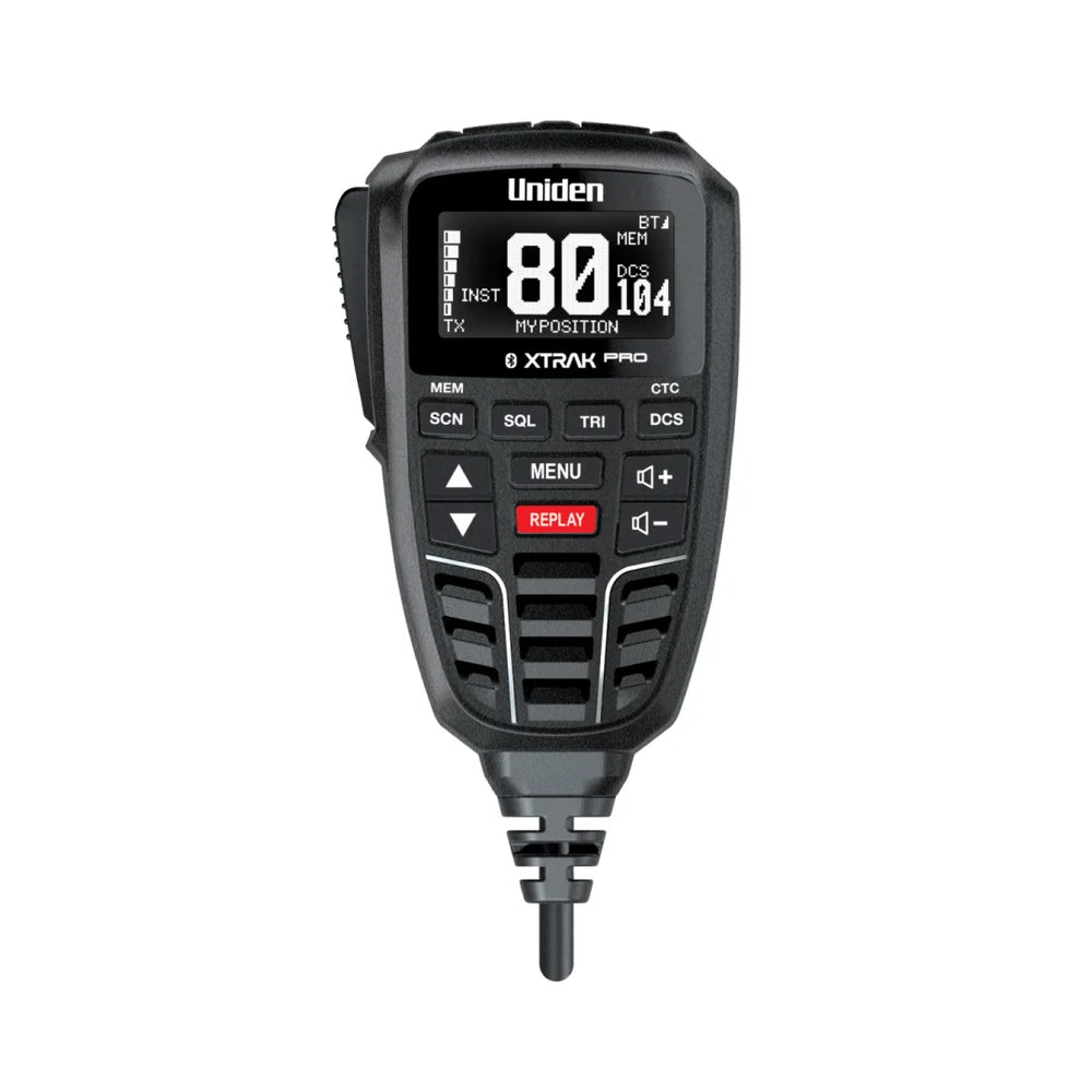 Uniden XTRAK 80 Pro Smart UHF CB Radio with Bluetooth and App Connectivity