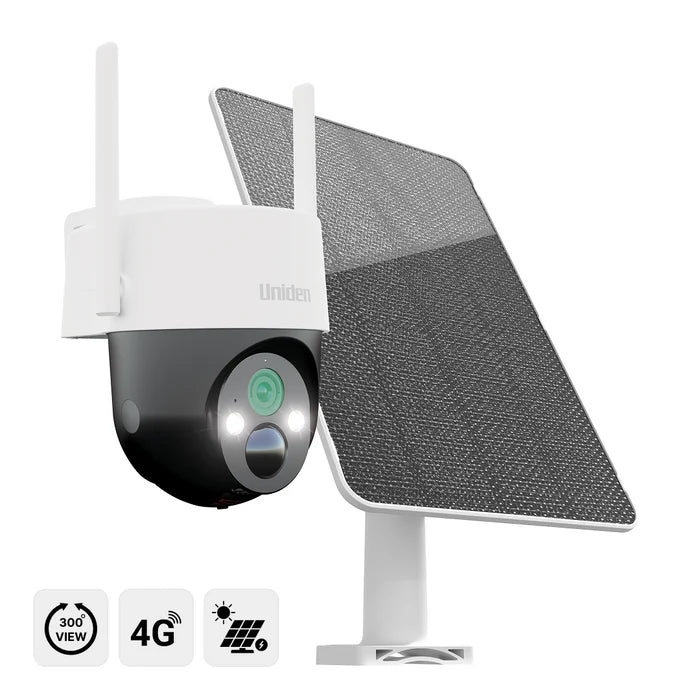 Uniden SOLO X2K 4G PRO Wire-Free Security Camera Kit with Solar Panel