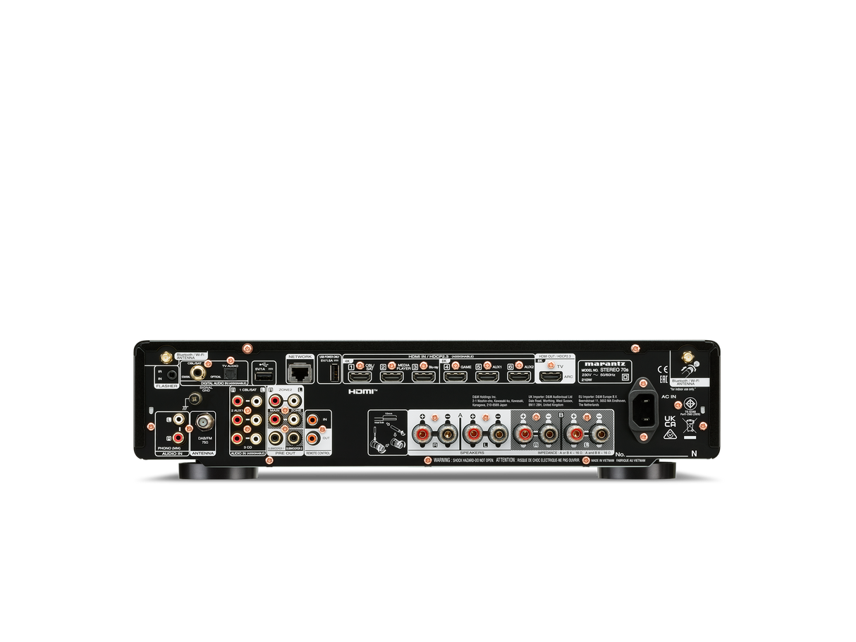 Marantz Stereo Amplifier 70s 2x75W 8K HDMI A/B Speakers Slimline