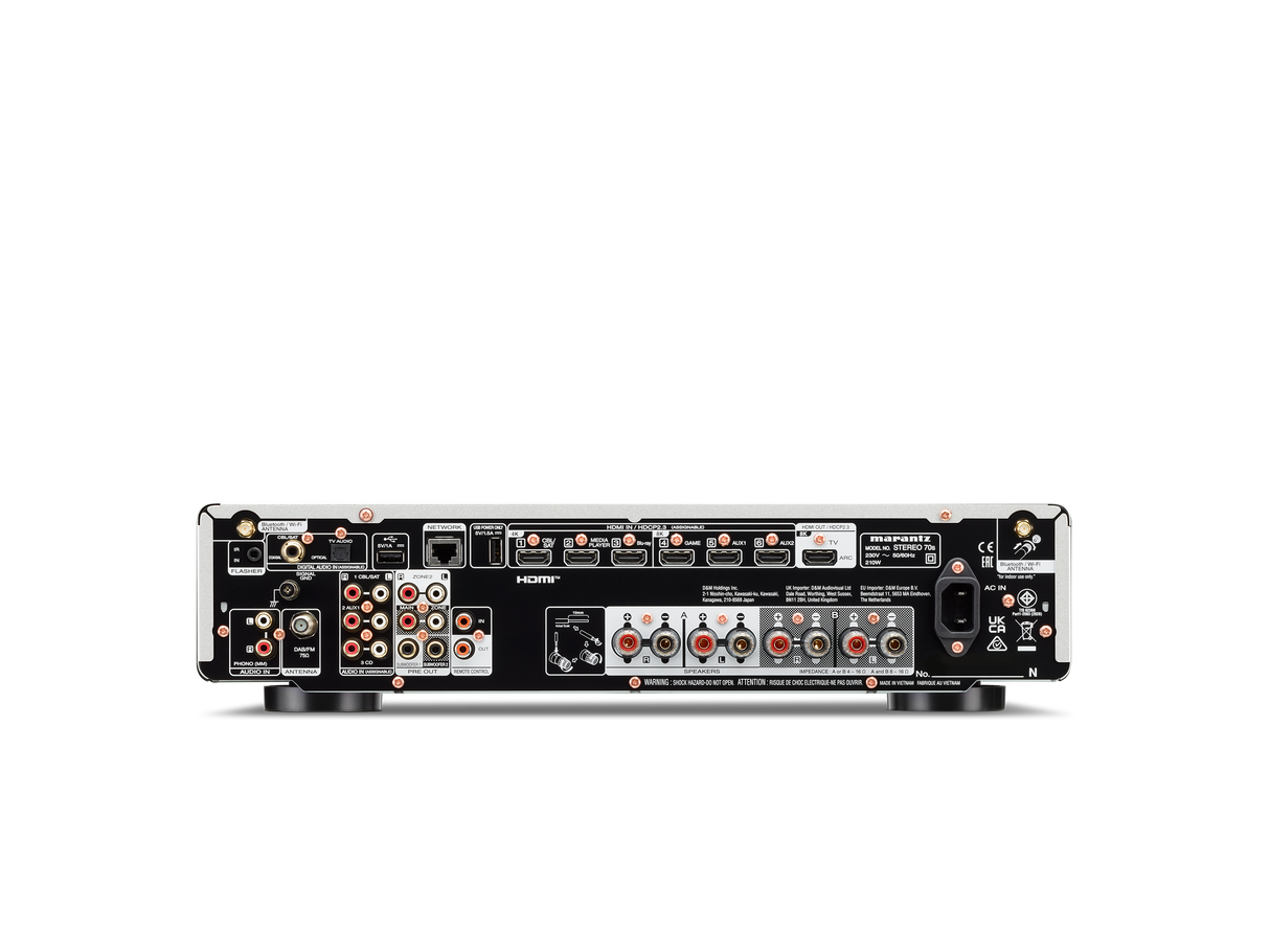 Marantz Stereo Amplifier 70s 2x75W 8K HDMI A/B Speakers Slimline
