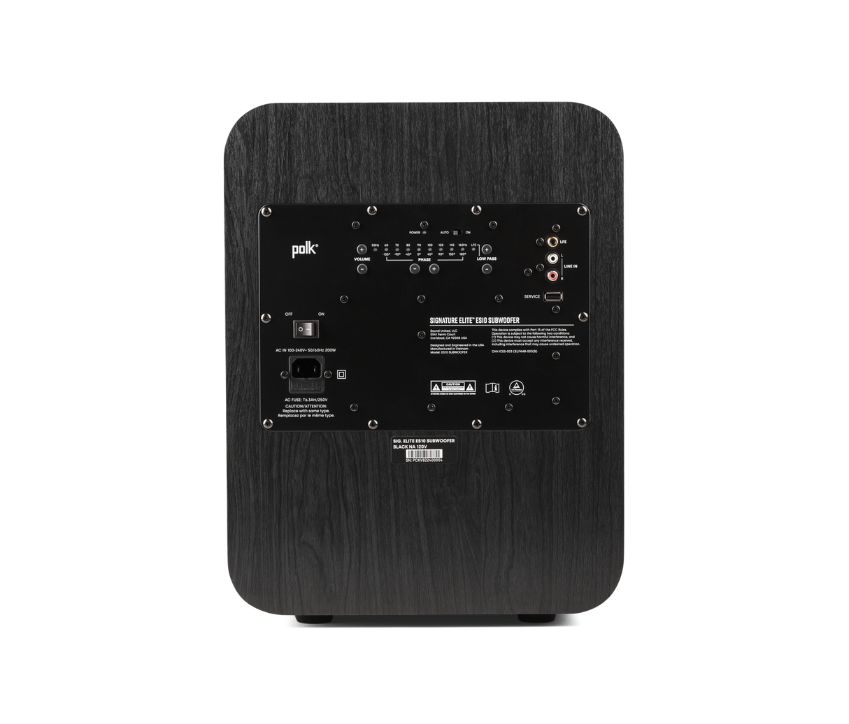 Polk ES10 SUB BLACK 10" 200W Subwoofer