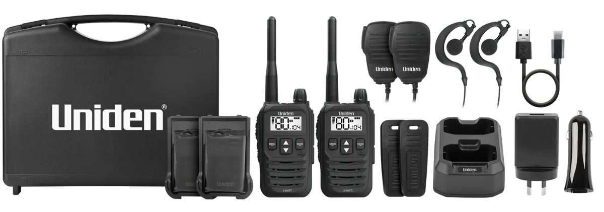 UH825-2TP Hand Held UHF Radio 2 Pack
