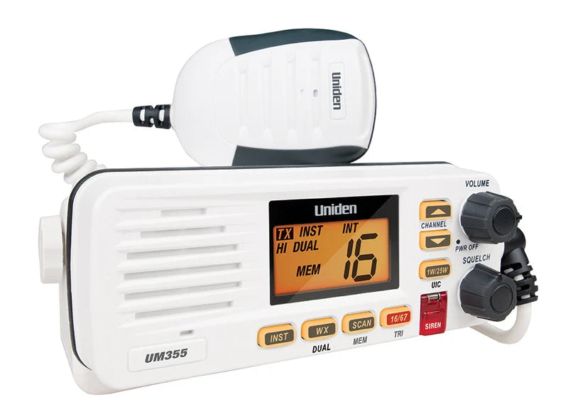 Uniden UM355VHF VHF Splashproof Marine Radio,