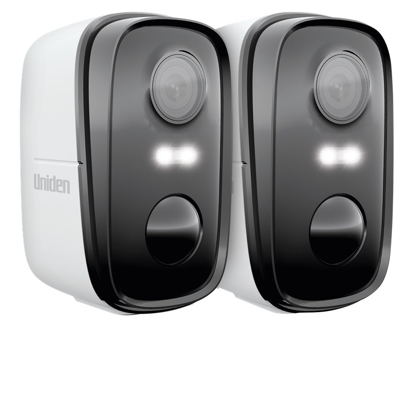 Uniden App Cam Solo X2K-2 2K Super HD Spotlight Security Camera Twin Pack