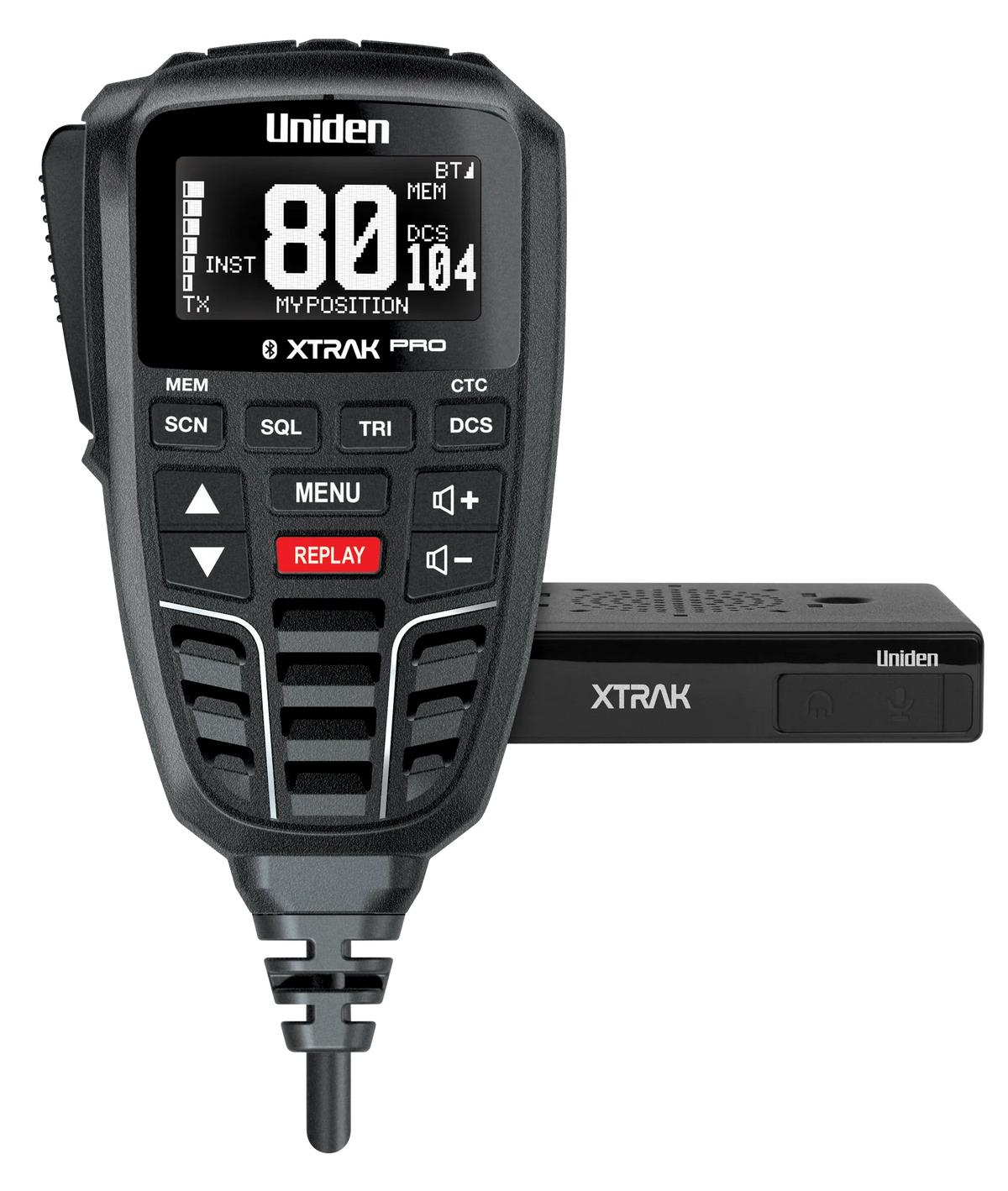 Uniden XTRAK 80 Pro Smart UHF CB Radio with Bluetooth and App Connectivity