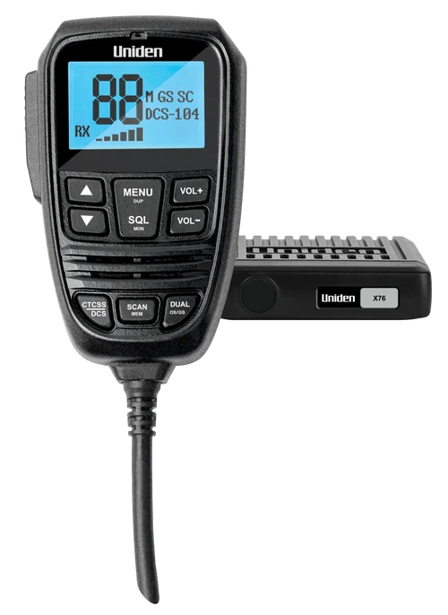 Uniden X76 Mini Compact UHF CB Radio Value Pack Mobile