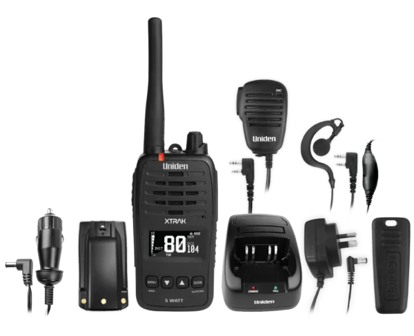 Uniden XTRAK 50 5W Waterproof UHF Handheld Radio