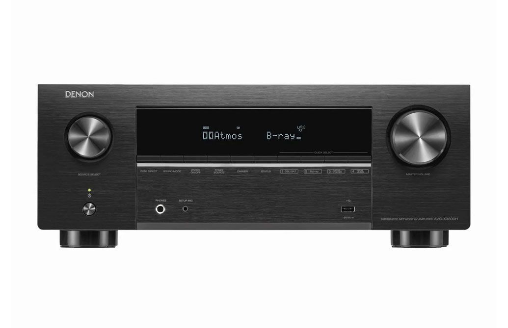 Polk DPRS522 Audio Reserve Series 5.2.2 Speaker Package with Denon AVC-X3800H Receiver