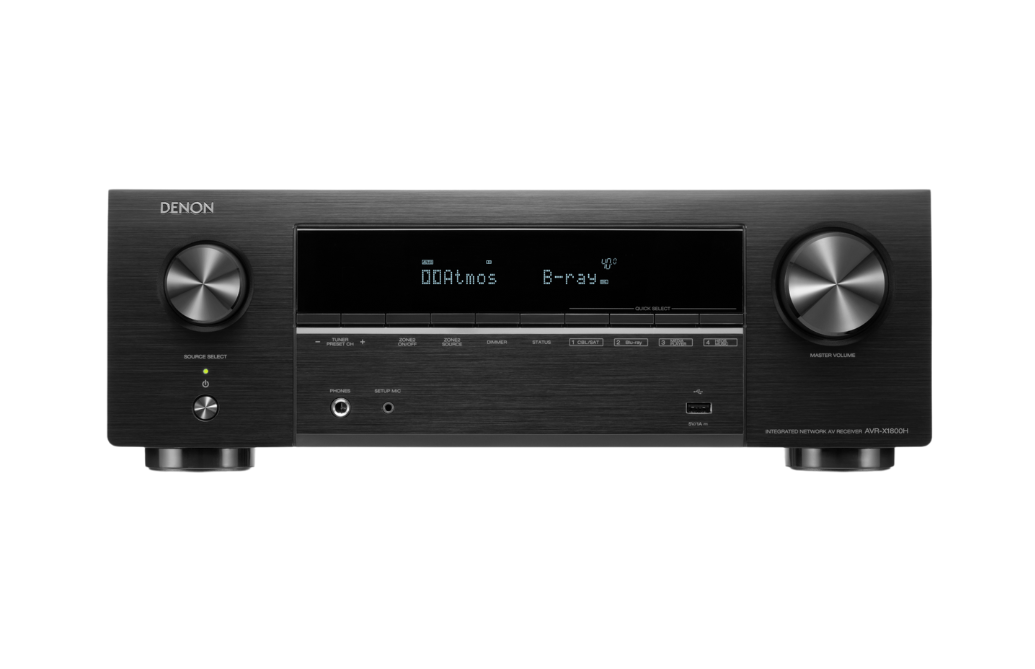 Polk DPMXT512 Audio Monitor XT 5.1.2 Dolby Atmos Speaker Package with Denon AVR-X1800H Receiver