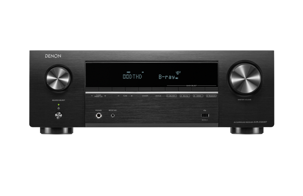 Polk DPMXT51 Audio Monitor XT 5.1 Speaker Package with Denon AVR-X580BT Receiver