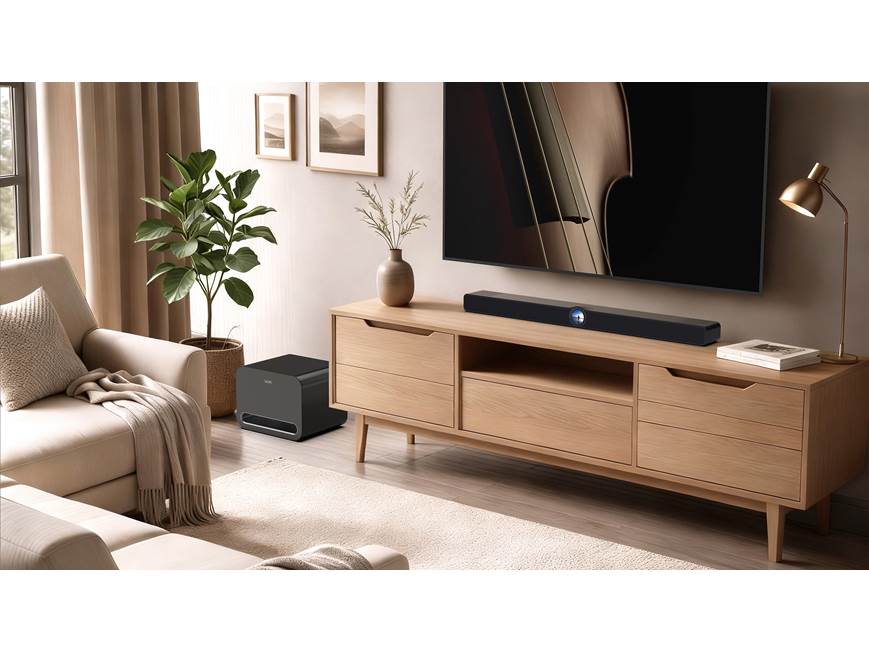 WiiM Bar 3.1.2 Dolby Atmos Soundbar with Wireless Subwoofer