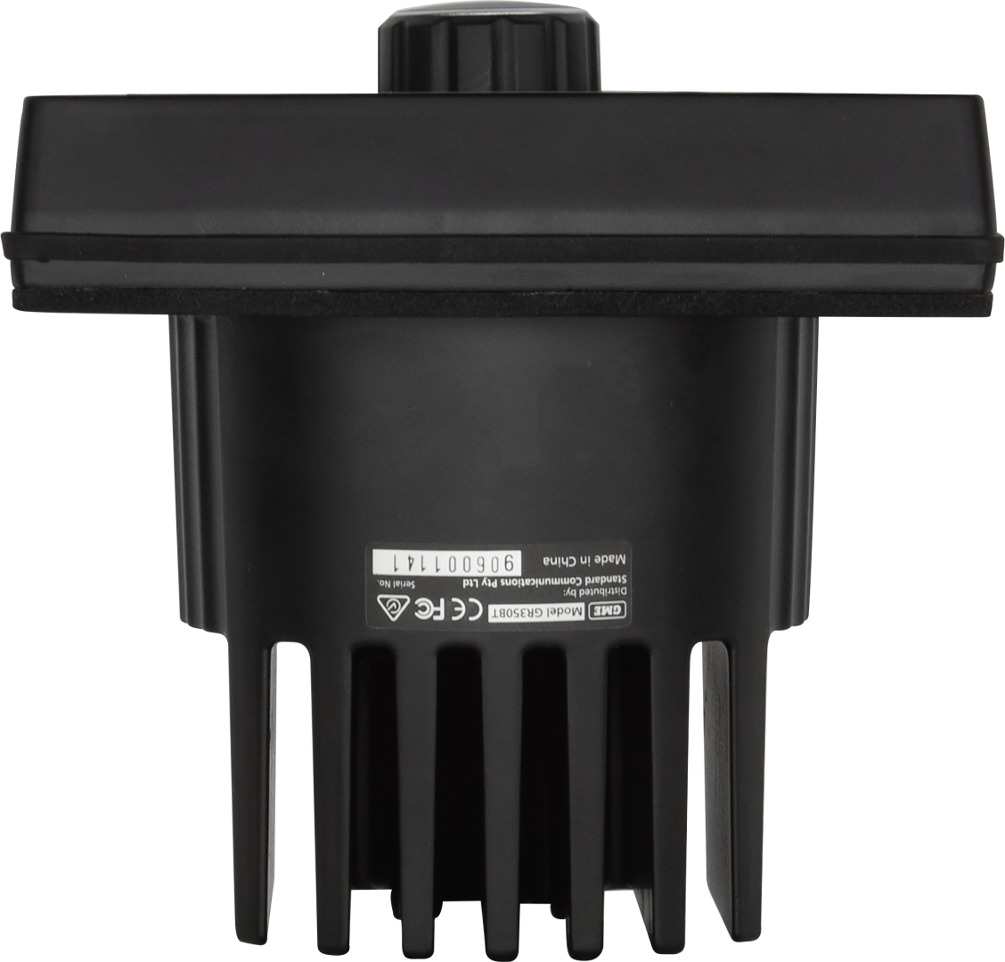 GME GR350BTB Compact Marine Stereo – AM/FM, Bluetooth, IPX5 Black