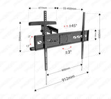 PSW792LAT TV Wall Mount 47 to 90 Inch Full Motion Mount