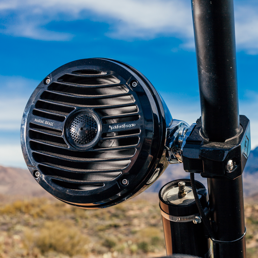 6.5” Prime R1 Series Marine Wakeboard Tower Speakers with Mini Enclosure & Grille - Black