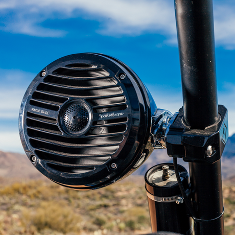 6.5” Prime R1 Series Marine Wakeboard Tower Speakers with Mini Enclosure & Grille - Black