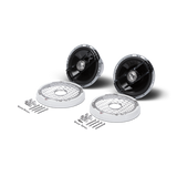 6.5” Punch Series Marine Full Range Speakers with White Sports Grille