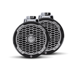 6.5” Punch Series Marine Wakeboard Tower Speakers with Enclosure & Sports Grille - Black