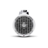 6.5” Punch Series Marine Wakeboard Tower Speakers with Enclosure & Sports Grille - White