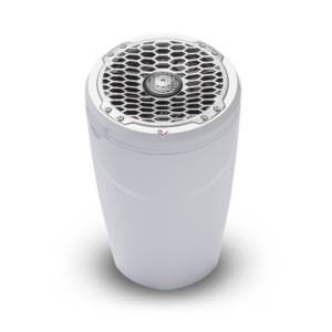 6.5” Punch Series Marine Wakeboard Tower Speakers with Enclosure & Sports Grille - White