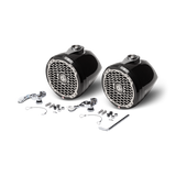 6.5” Punch Series Marine Wakeboard Tower Speakers with Mini Enclosure & Sports Grille - Black