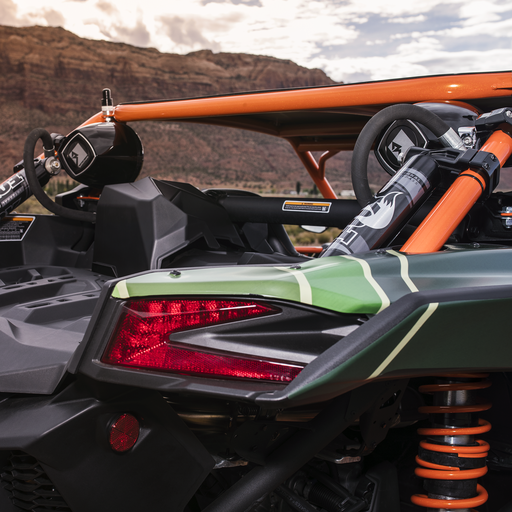 6.5” Punch Series Marine Wakeboard Tower Speakers with Mini Enclosure & Sports Grille - Black