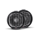 6.5” Punch Series Marine Wakeboard Tower Speakers with Mini Enclosure & Sports Grille - Black