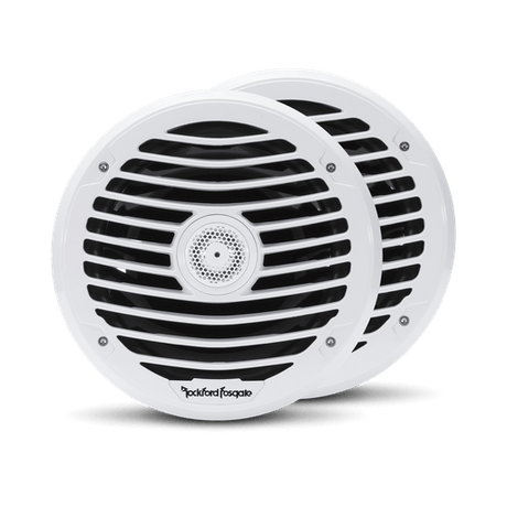 8” Punch Series Marine Full Range Speakers with White Luxury Grille