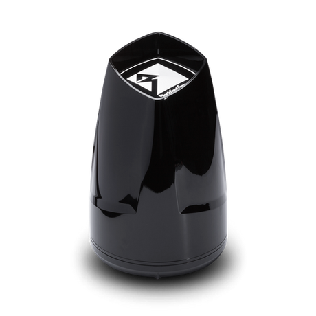 8” Punch Series Marine Wakeboard Tower Speakers with Enclosure & Sports Grille - Black