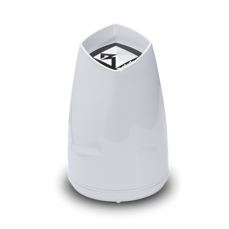 8” Punch Series Marine Wakeboard Tower Speakers with Enclosure & Sports Grille - White