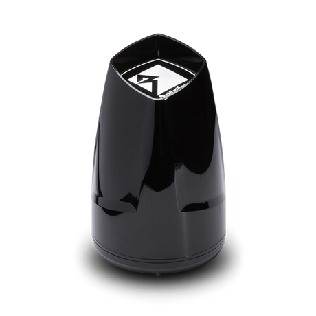 8” Punch Series Marine Wakeboard Tower Speakers with Horn Tweeter, Enclosure & Sports Grille - Black