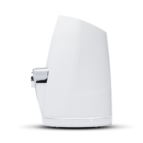 8” Punch Series Marine Wakeboard Tower Speakers with Horn Tweeter, Enclosure & Sports Grille - White