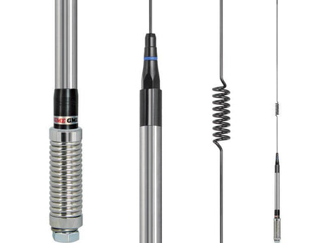 AE4017K2 UHF Elevated Feed Ant/Spring, BLK 6.6dBi